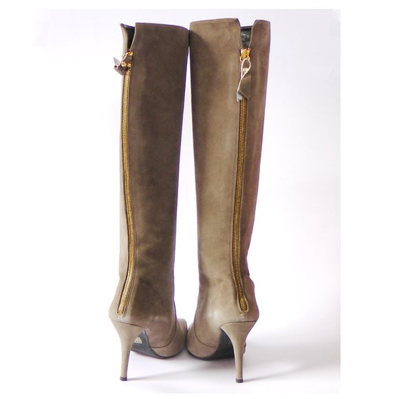 NEW Stuart Weitzman Sohot Suede Heeled Boots - Picture 9 of 15
